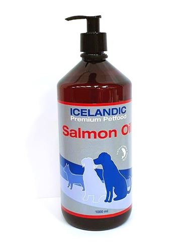 Iceland Pet Lakse olie 1000 ml. m/pumpe